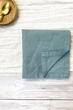Льняные салфетки TouchableLinen 1 шт Пыльно-голубой Салфетки для сервировки стола Свадебные салфетки 25х25 см - изображение 3