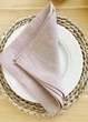 Льняные салфетки TouchableLinen 1 шт Пыльно розовый Салфетки для сервировки стола Свадебные салфетки 30х30 см - изображение 4