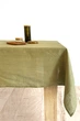 Льняная скатерть на стол TouchableLinen 1 шт 100х140 см Оливковый - изображение 1