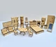 Мебель для кукольного домика Классическая 25 предметов 3DBRT Конструктор набор Мебель для кукол ЛОЛ - изображение 2