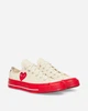 Женские кеды No Brand Comse Des Garcons Play Low Top Sneakers Beige/Red Low 39 - изображение 2