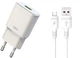 Сетевое Зарядное Устройство XO L92D QC3.0 18W 1USB + кабель Micro XO (Белый) - изображение 1