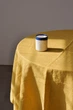 Лляна скатертина на стіл TouchableLinen 1 шт 100 см (кругла) Гірчичний - зображення 2