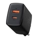 Сетевое зарядное устройство Baseus Compact Quick Charger USB + Type-C (20Вт, 3A, адаптер, 2 разъема, быстрая зарядка) - Черный - изображение 1