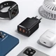 Сетевое зарядное устройство Baseus Compact Quick Charger 2USB + Type-C (30Вт, 3A, адаптер, 3 разъема, быстрая зарядка) - Черный - изображение 5