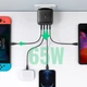 Сетевое зарядное устройство UGREEN CD224 USB+ 3xUSB-C 65W GaN Tech QC4.0 PD3.0 Black (70774) - изображение 3