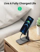 Підставка для телефону UGREEN LP373 Foldable Multi-Angle Phone Desktop Stand with Height Adjustable Black (20435) - зображення 5