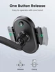 Автодержатель UGREEN LP405 Waterfall-Shaped Suction Cup Black (20473) - изображение 5