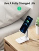 Підставка для телефону UGREEN LP373 Foldable Multi-Angle Phone Desktop Stand with Height Adjustable White (20434) - зображення 5