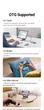 USB-хаб UGREEN CM480 USB-C to 2xUSB 3.2 + 2xUSB-C 3.1 Gen2 Gray (30758) - изображение 7