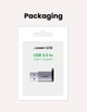 Переходник UGREEN US276 USB 3.0 Male to USB-C 3.1 Female Gray (50533) - изображение 10