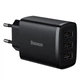 Зарядний пристрій для телефону Baseus Compact Charger 17W (3USB) Чорний - зображення 7