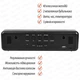 Часы настольные электронные Losso Premium (BT) LONG с LED подсветкой и термометром (черные), будильник - изображение 5