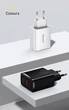 Зарядний пристрійс Адаптер Baseus 30W Compact Quick Charger Швидка зарядка QC3.0+PD3.0 2USB+Type-C Зарядка для телефона Басеус 30W EU 3A White - зображення 6
