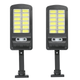 Вуличний ліхтар на сонячній батареї 2 ШТУКИ Solar Light 120D світлодіодний з датчиком руху, акумуляторний + Пульт - зображення 3