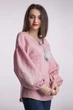 Вышиванка Narodnyy Butik Женская вышиванка рукав бохо розовый лен серая вышивка 1047.1/52 - изображение 2