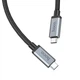 Кабель швидкісний 20 Гбіт/с 4K 60 FPS Type-C на Type-C USB3.2 HOCO 20Gbps super-speed (2m, 100W, 4K). Black - зображення 3