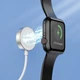 Беспроводное зарядное устройство для Apple Watch 1 /2 /3 /4 /5 /6 /7 /SE Hoco CW39C Wireless charger. White - изображение 3