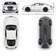 Іграшкова металева машина Bentley Continental Supersports двері та капот відкриваються Welly масштаб 1:24 розмір 19 см - зображення 2