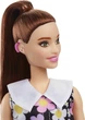 Лялька Барбі Модна брюнетка у сукні з квітами Barbie Fashionistas Doll #187 HBV19 - зображення 3