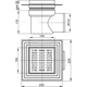 Трап для душа ALCAPLAST 150x150мм сатин APV12 - изображение 2