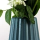 Ваза для цветов MBM HOME пластиковая 22 см DH-FLOWERS-06 DARK BLUE Синяя - изображение 2