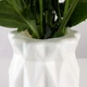 Ваза для цветов MBM HOME пластиковая 18 см DH-FLOWERS-01 WHITE Белая - изображение 5