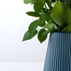Ваза для цветов MBM HOME пластиковая 20 см DH-FLOWERS-04 DARK BLUE Синяя - изображение 2