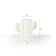 Ваза для цветов MBM HOME пластиковая 11 см DH-FLOWERS-02 WHITE Белая - изображение 5