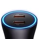 Автомобильное зарядное устройство 40W Baseus Golden Contactor Pro Dual Quick Charger Car Charger Быстрая зарядка Quick Charge 3.0 2Type-C Зарядка в авто CGJP000013 Dark Gray - изображение 2