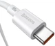 Кабель Baseus Dynamic Series Fast Charging Data Cable USB to Type-C 100W 1m White - изображение 3