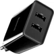 Мережевий зарядний пристрій Baseus Speed Mini Dual U 10.5W 2USB 2.1A Travel Charge Black (CCFS-R01) - зображення 5