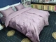 Комплект постельного белья Komfort-tekstil LUX LIGHT PLUM 1/1 см (Евро на рез./Сатин-страйп) - зображення 4