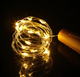 Светодиодная гирлянда-нить LEDLight Капля росы пробка в бутылку на батарейках 20 LED 2 м Теплый белый (44778289) - изображение 3