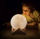 Настільний нічник UKC 3D Moon Lamp, 13 сантиметрів, без пульта - зображення 4