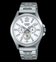 Мужские часы Casio MTP-E350D-7B Белые с серебристым - изображение 3