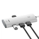 HUB адаптер USB-A Baseus Lite Series 4-in-1 / USB3.0*4 / Type-C / длина кабеля 25 см. WKQX030002 white - изображение 5