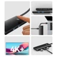 USB-Хаб Baseus Lite Series 6-Port Multifunctional HUB USB Type-C - 2xUSB 3.0 / USB Type-C PD / HDMI 1.4 / SD / TF Black (WKQX050101) - изображение 11