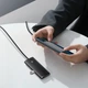 USB-хаб Baseus Lite Series 4-Port Type-C HUB Adapter Type-C to USB 3.0*4 1m Black (WKQX030401) - изображение 9