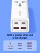 Док-станция Ldnio 5в1 65W (2xUSB, 2xType-C + розетка) Quick charge 4.0 - изображение 2