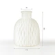 Ваза для квітів пластикова МВМ MY HOME 15 см Біла (DH-FLOWERS-09 WHITE) - зображення 3