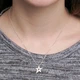 Серебряное колье "Звезда" - изображение 4