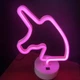 Ночной светильник Neon Decoration Lamp Series Unicorn Фиолетовый декоративный (722819) - изображение 1