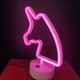 Ночной светильник Neon Decoration Lamp Series Unicorn Фиолетовый декоративный (722819) - изображение 3