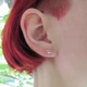 Серебряные серьги пусеты "Черепа" - изображение 3