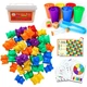 Игровой набор сортер Радужные Мишки Learning Bears Монтессори игра для счета и сортировки Farmar - изображение 2