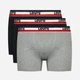 Набор трусов боксеров мужских хлопковых Levi's 100002870-004 L 3 шт Black/Grey Melange (8720245095600) - изображение 1