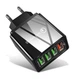Зарядное устройство Qualcomm Quick Charge 3.0 37W 4USB (BK-376) (black) - изображение 2
