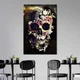 Подарочный постер картина в офис Абстрактный цветочный череп 51x34 см (2art_203) - изображение 2