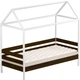 Кровать Estella Амми 80х190 ordf Щит Л2.5 Белая / Темный орех (5700899028) - изображение 2